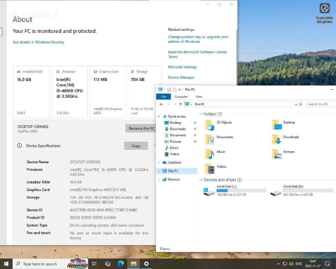 Stacionarus kompiuteris i5 4690k 16gb 256+500gb - nuotraukos Nr. 2