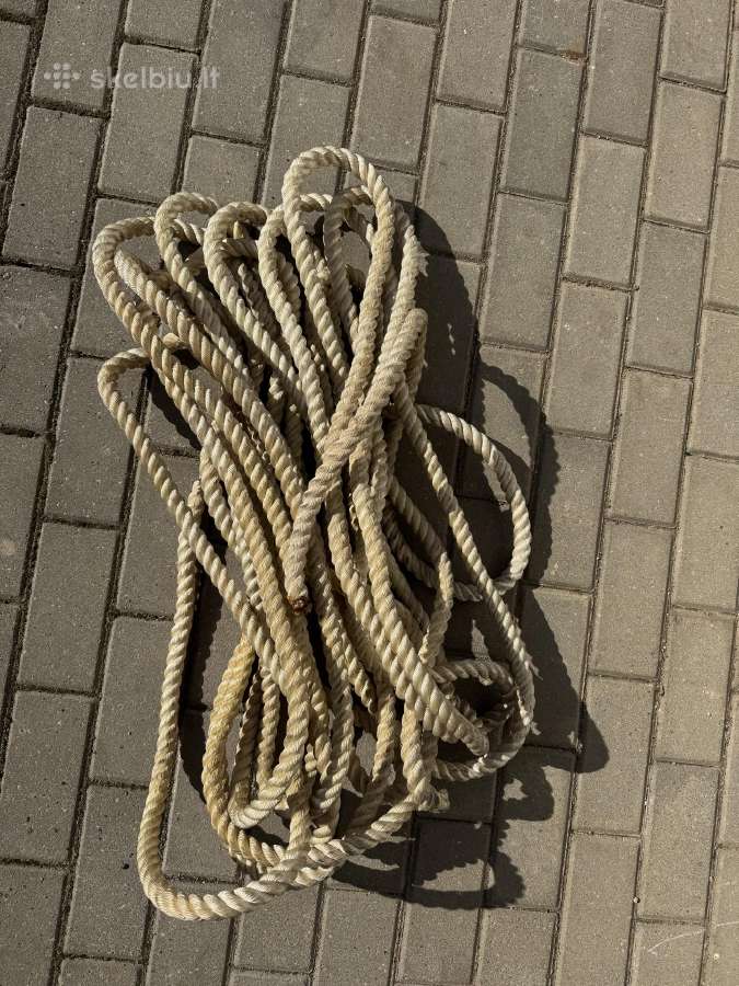 Stipri sukta džiuto virvė, 22mm diametro 20 eur - nuotraukos Nr. 2