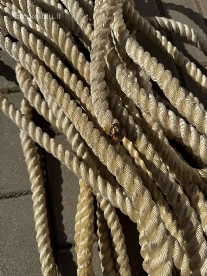 Stipri sukta džiuto virvė, 22mm diametro 20 eur - nuotraukos Nr. 3