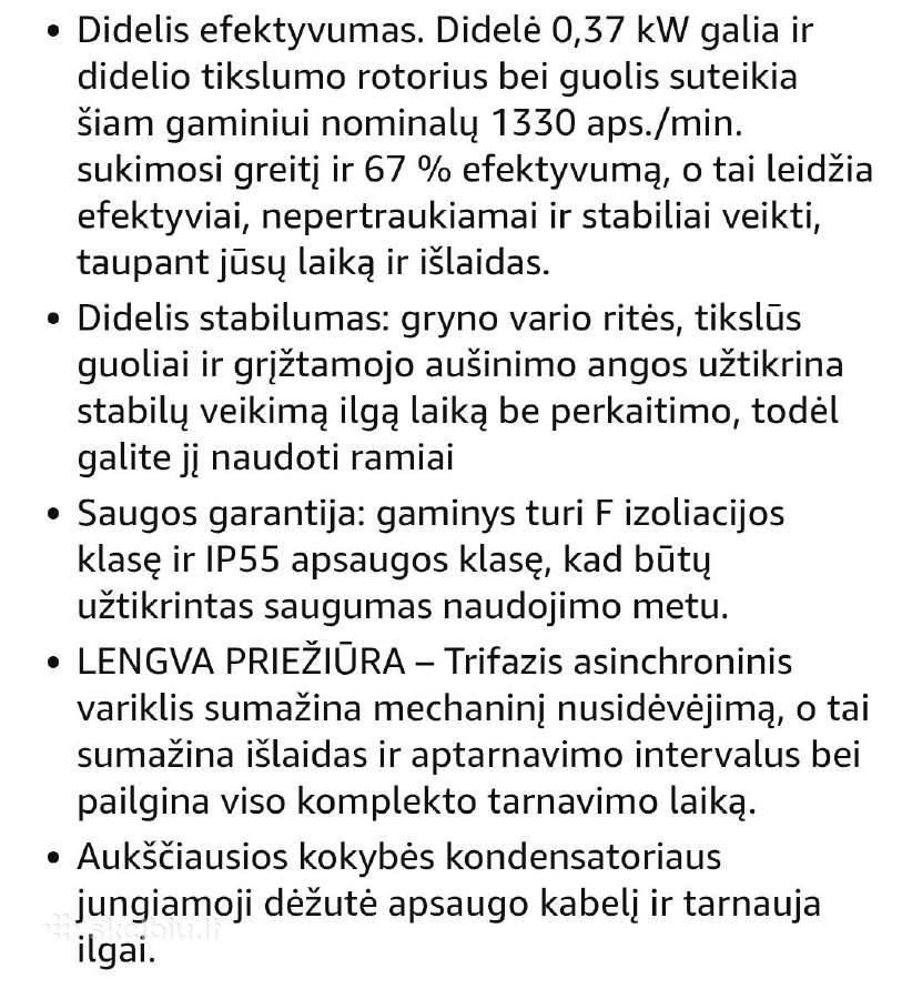 Trifazis asinchroninis elektros variklis - nuotraukos Nr. 3