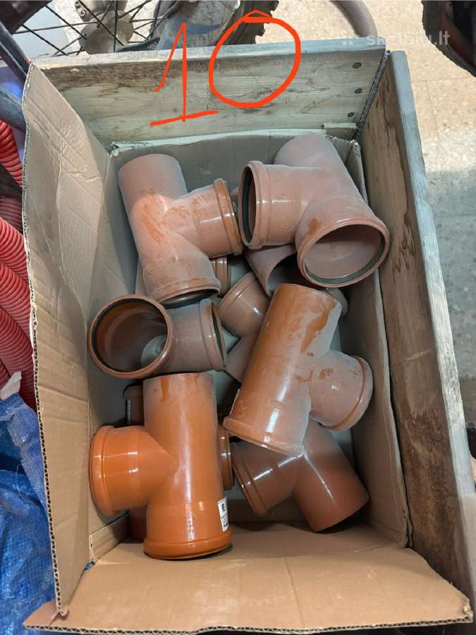 Pvc kanalizacijos vamzdžiai, alkūnės 110 mm