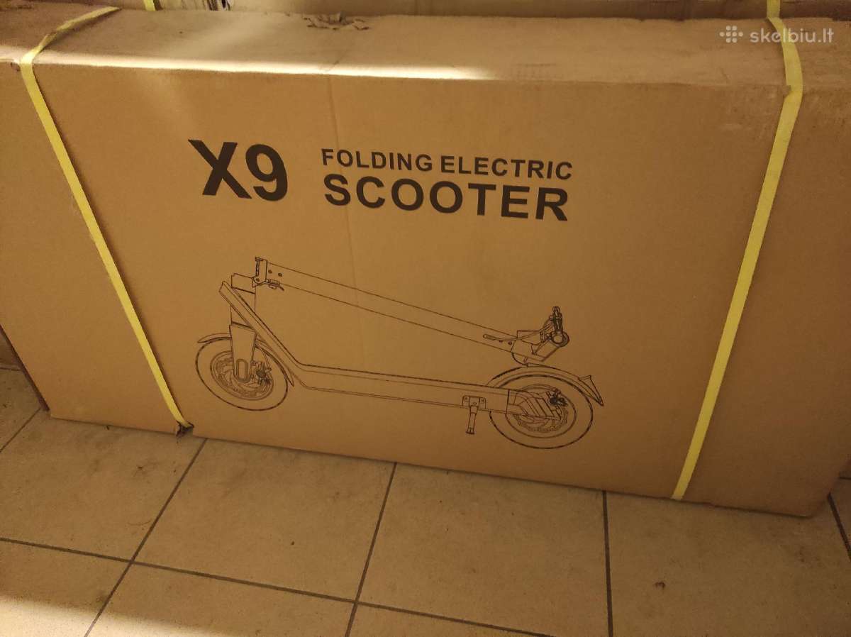 Naujas elektrinis paspirtukas Hx X9 Plus (40km/h.) - nuotraukos Nr. 4
