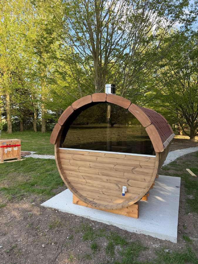Apvali Lauko pirtis kubilas sauna bačka 3m ilgio - nuotraukos Nr. 6