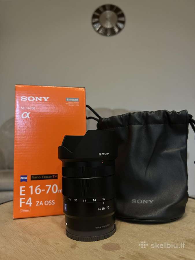 Sony Zeiss 16–70mm f/4 Oss (aps-c) kaina derinama