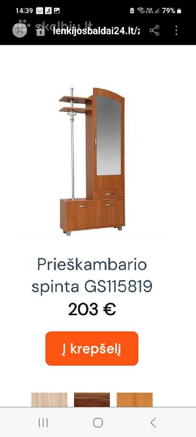 Prieškambaris (9019526 ),naudotas, 80€ Klaipė - nuotraukos Nr. 4
