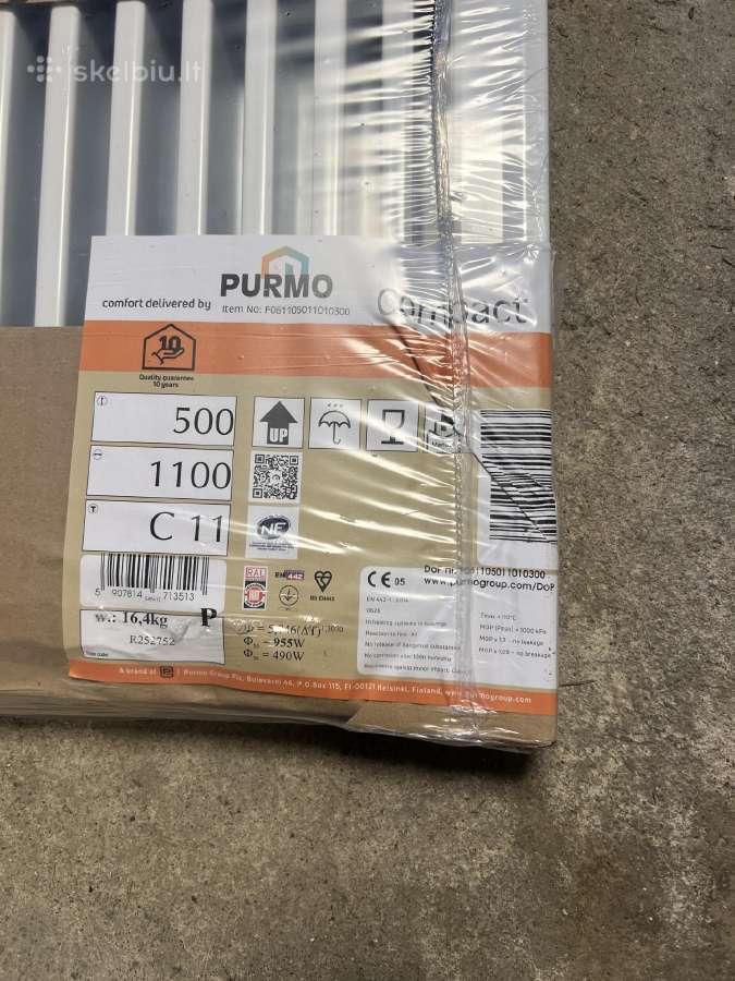 Purmo viengubas radiatorius