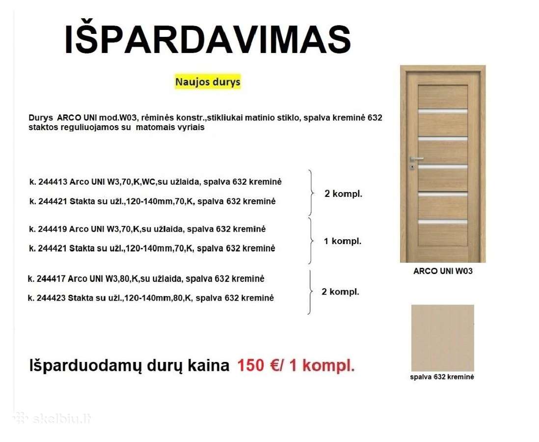 Vidaus durys išpardavimas - nuotraukos Nr. 23