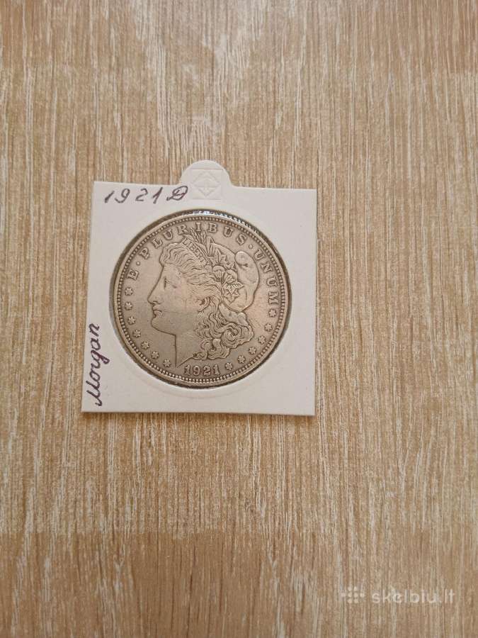 JAV 1921 D Morgano doleris