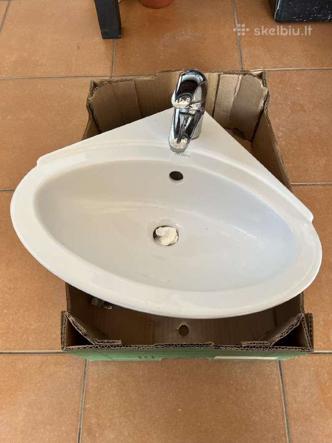Kriaukle su Hansgrohe maišytuvu, sifonu - nuotraukos Nr. 6