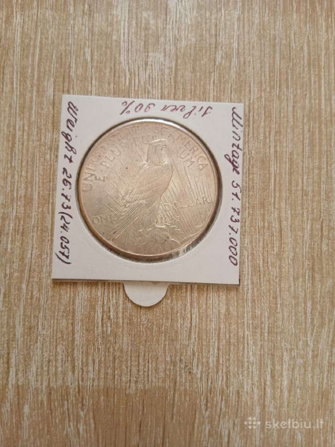 JAV 1923 S Peace Doleris - nuotraukos Nr. 2