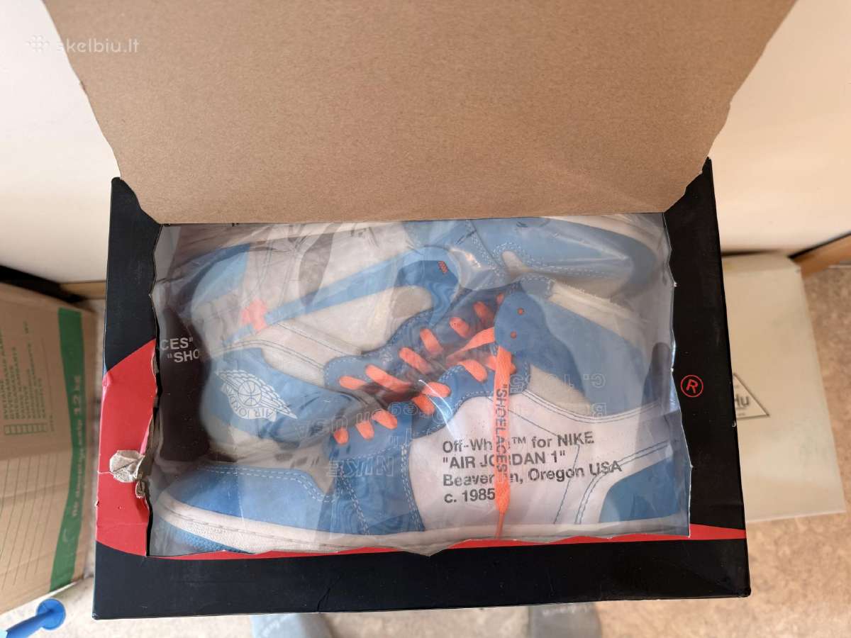 Nike Air Jordan 1 x Off-white "Unc" – 47.5 dydis - nuotraukos Nr. 5