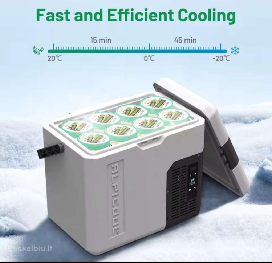 Alpicool su Bluetooth, ličio baterija ir Usb 18ltr - nuotraukos Nr. 12