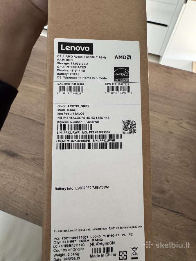 Lenovo Ideapad3 - nuotraukos Nr. 4