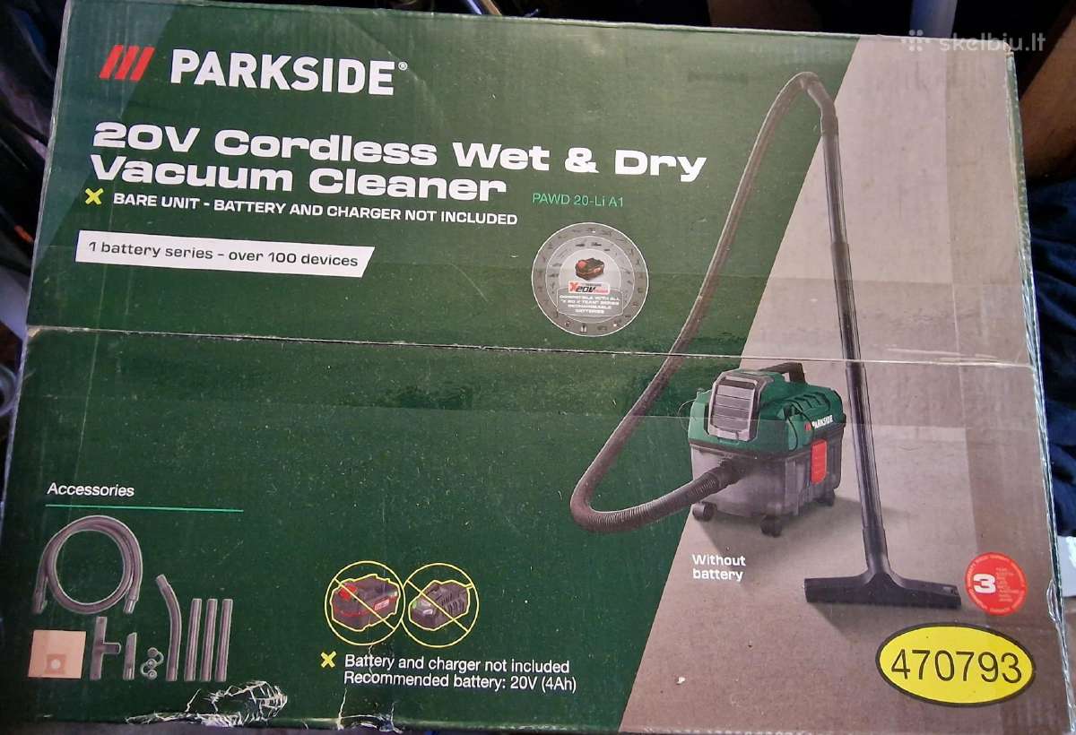 Parkside akumuliatorinis dulkių siurblys