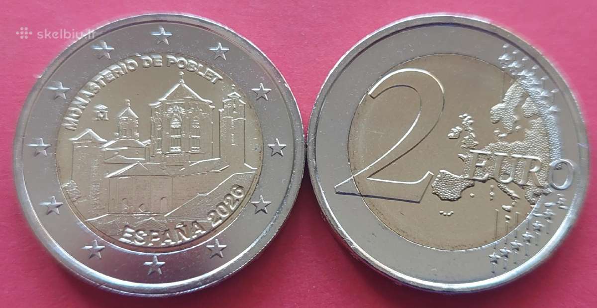 Progines 2€ monetos Ispanijos Unc - nuotraukos Nr. 4