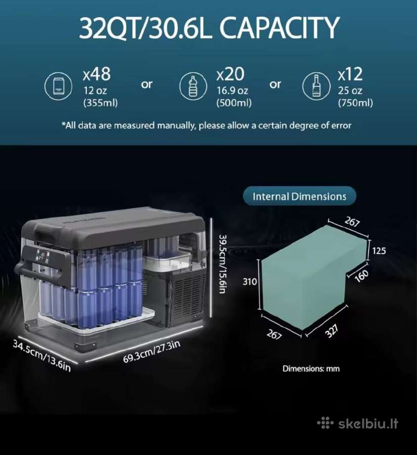 Alpicool Ncf series 30/40/50 L Bluetooth 12/24/220 - nuotraukos Nr. 2