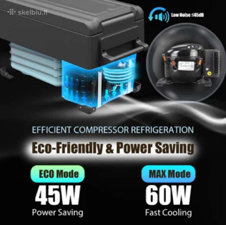 Alpicool Ncf series 30/40/50 L Bluetooth 12/24/220 - nuotraukos Nr. 6