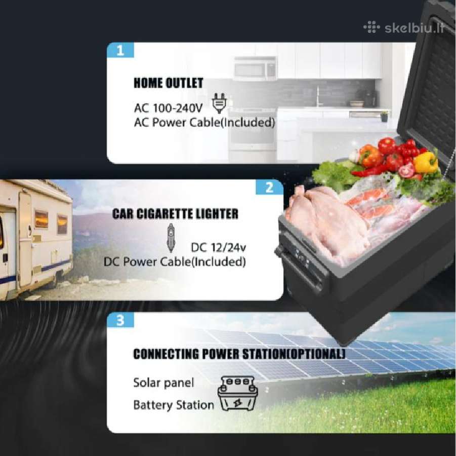 Alpicool Ncf series 30/40/50 L Bluetooth 12/24/220 - nuotraukos Nr. 8