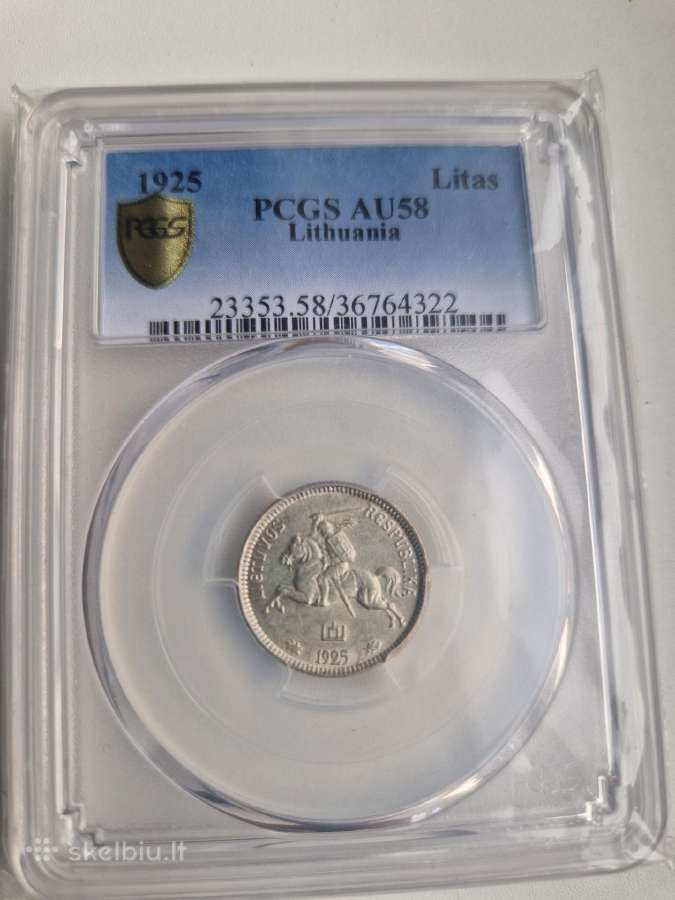 1litas 1925 metų