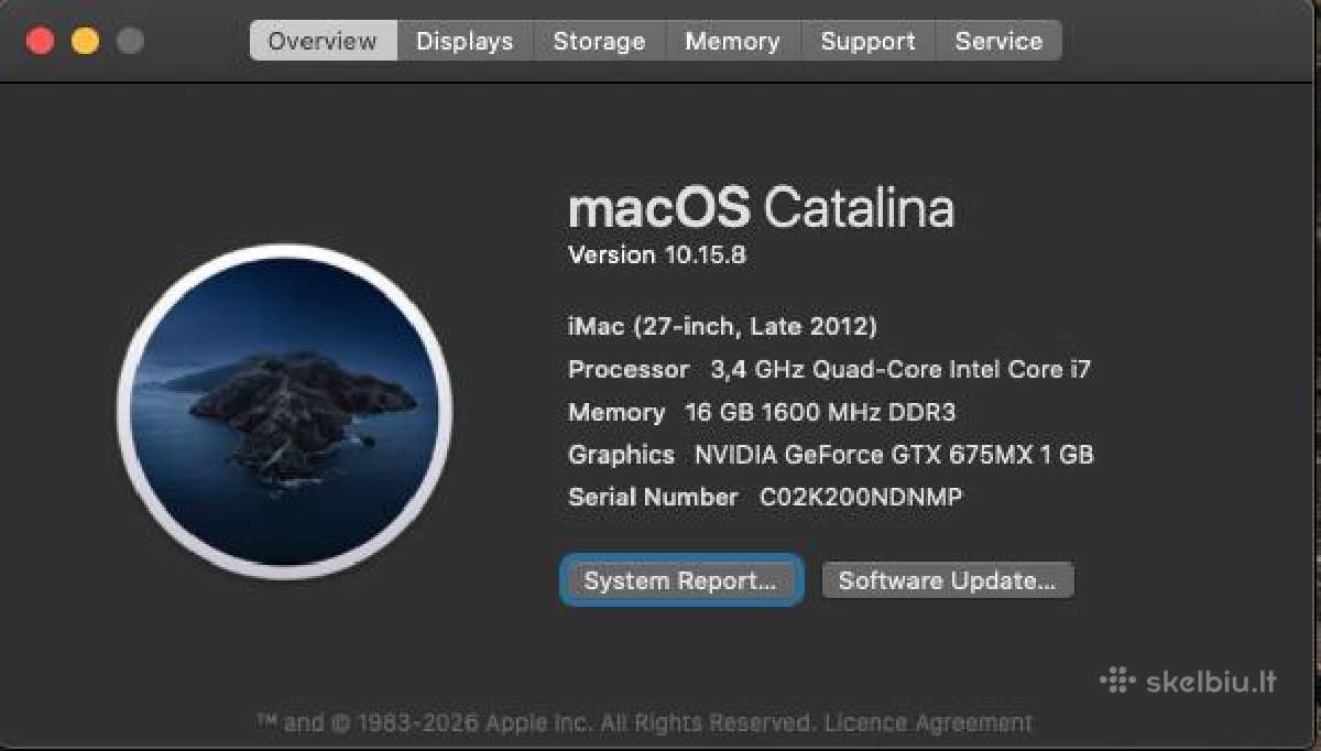 Apple iMac 27' Late 2012 i7/16gb/1tb - nuotraukos Nr. 10