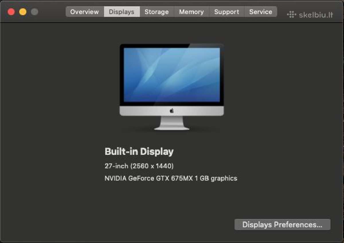 Apple iMac 27' Late 2012 i7/16gb/1tb - nuotraukos Nr. 11