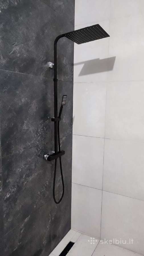 Shower System Auralum Set Black