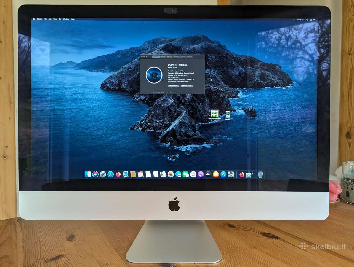 Apple iMac 27' Late 2012 i7/16gb/1tb HDD/128gb SSD - nuotraukos Nr. 5
