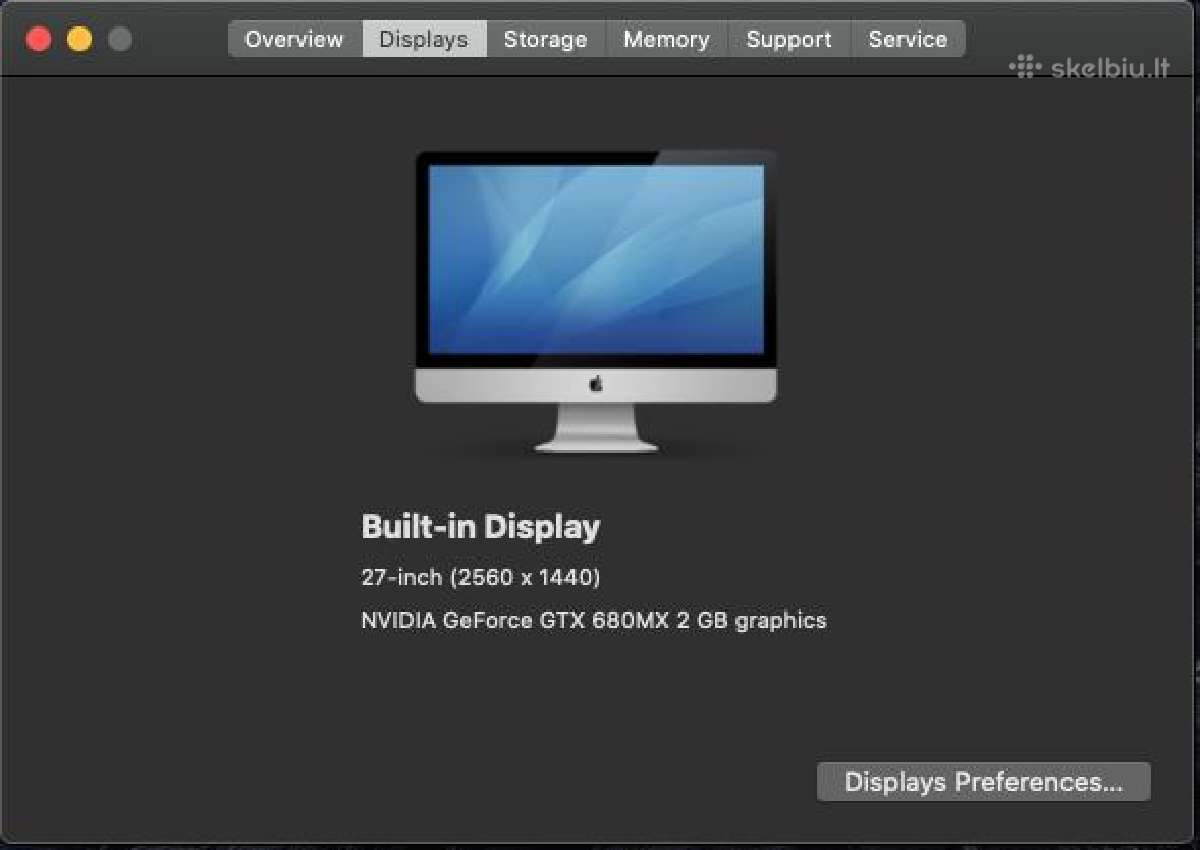 Apple iMac 27' Late 2012 i7/16gb/1tb HDD/128gb SSD - nuotraukos Nr. 8