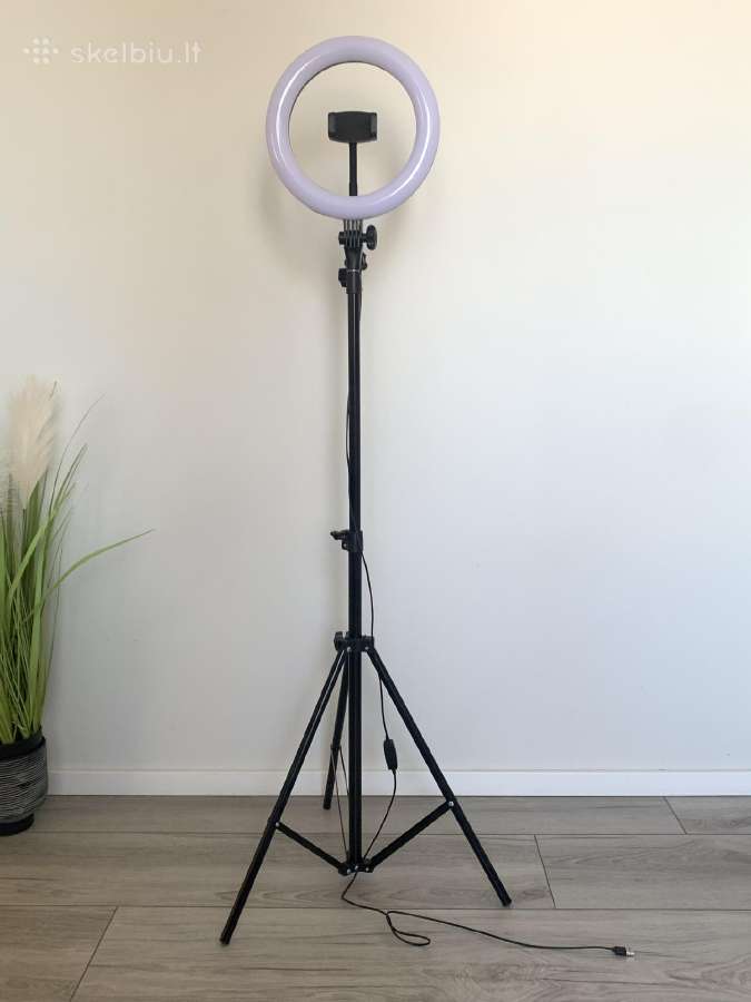 LED lempa, tripodas, stovas