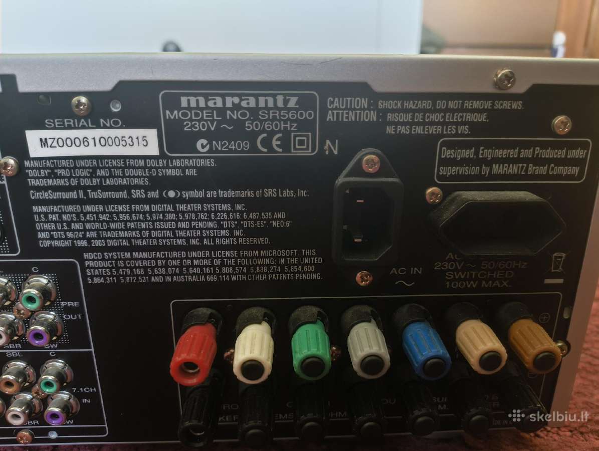 Marantz Sr5600 - nuotraukos Nr. 5