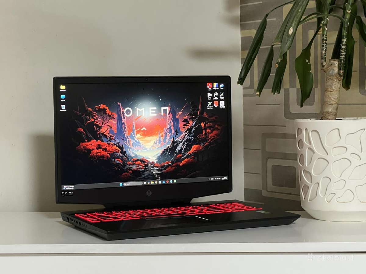 Parduodamas Hp Omen 17 su Gtx 1660ti, I7-9k, 144hz