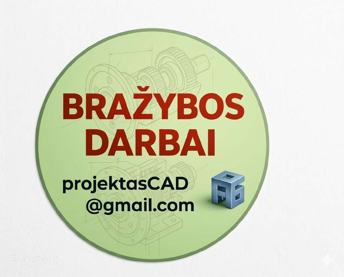 Techninių brėžinių braižymas Solidworks Autocad