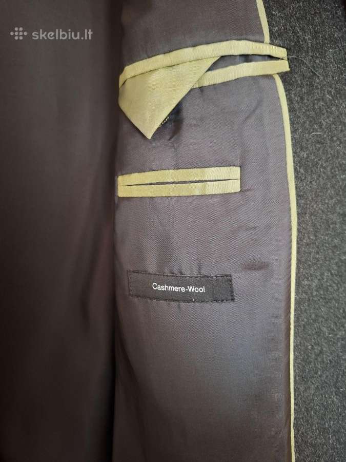 Hugo Boss Cashmere & Wool Coat (Slim Fit / Long) - nuotraukos Nr. 4