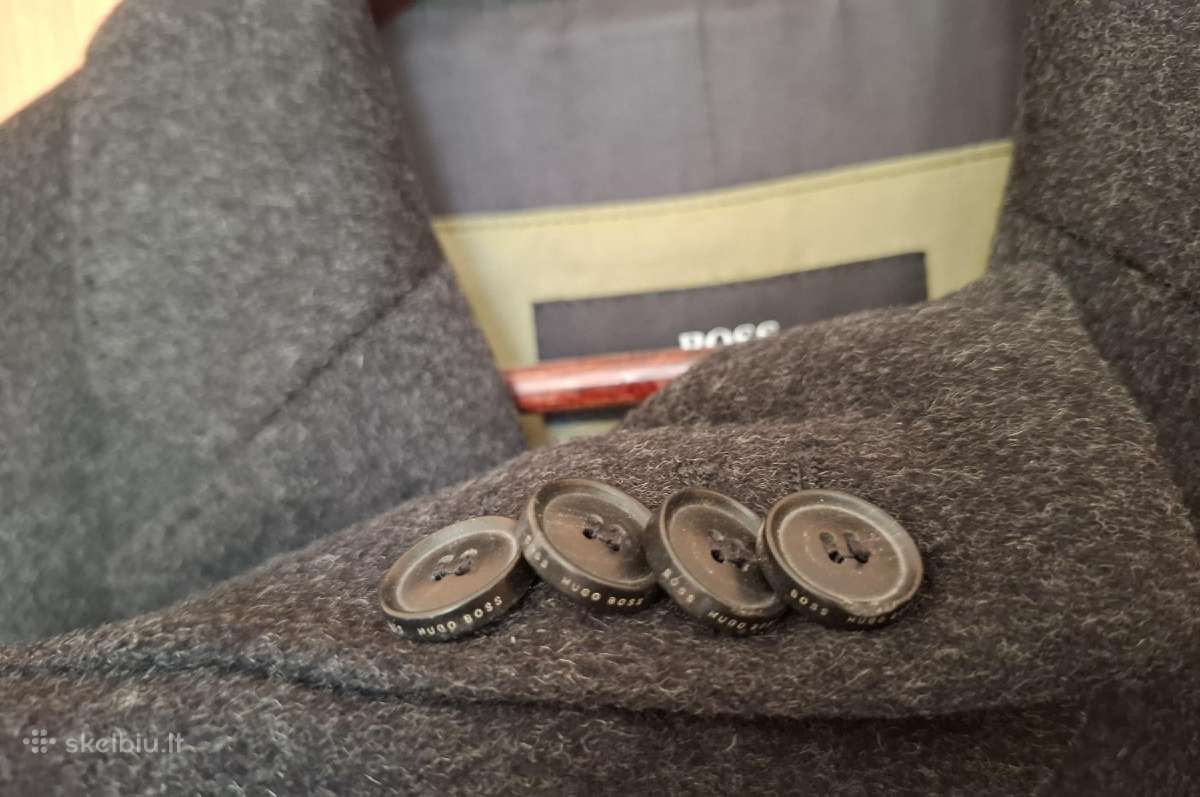 Hugo Boss Cashmere & Wool Coat (Slim Fit / Long) - nuotraukos Nr. 5