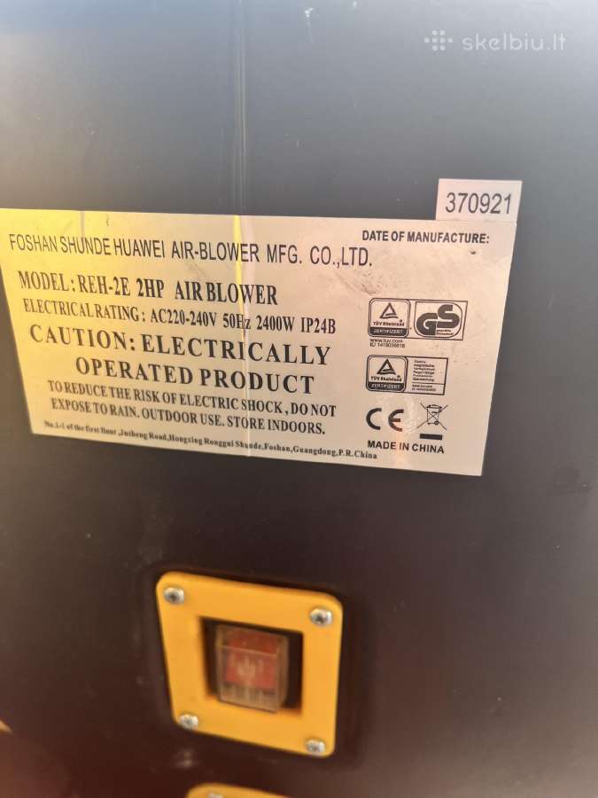 Orapūtė dideliam batutui 2400w kompresorius - nuotraukos Nr. 2