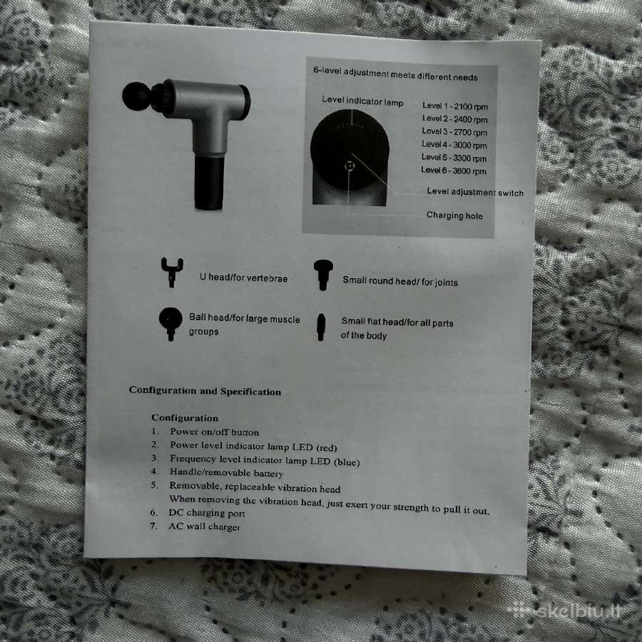 Smūginis masažuoklis / Massage gun - nuotraukos Nr. 3