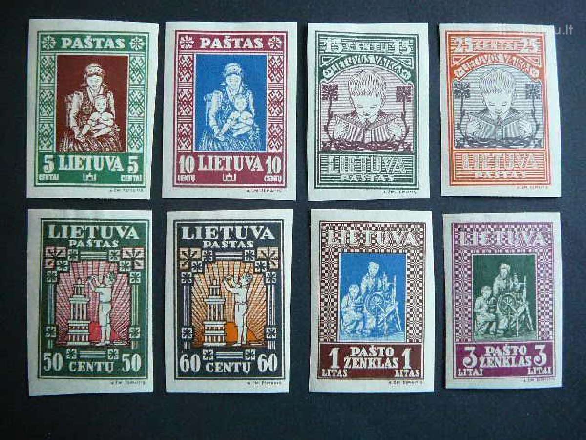 Lietuva 1933 Septyndieniai Mlh lit364/1bs
