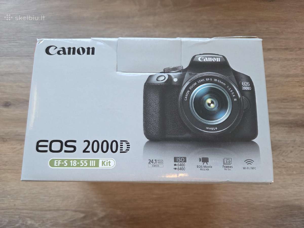 Canon EOS 2000d Ef-s 18-55mm III kit kamera