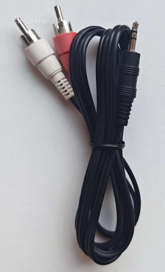 2x Rca to Aux 3.5 mm kabelis