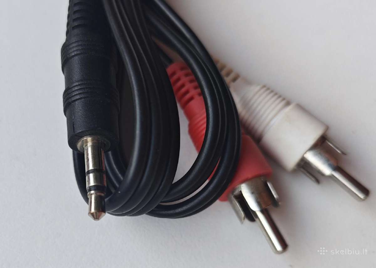2x Rca to Aux 3.5 mm kabelis - nuotraukos Nr. 2