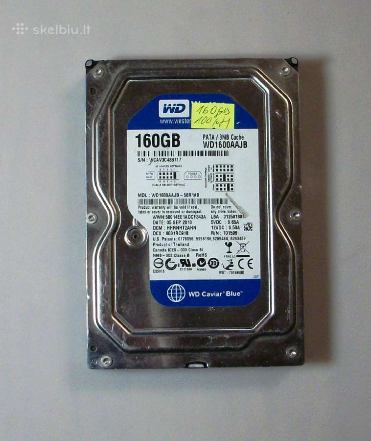 3,5'' Ide 320 GB/ sata 500 GB/1 TB HDD - nuotraukos Nr. 3