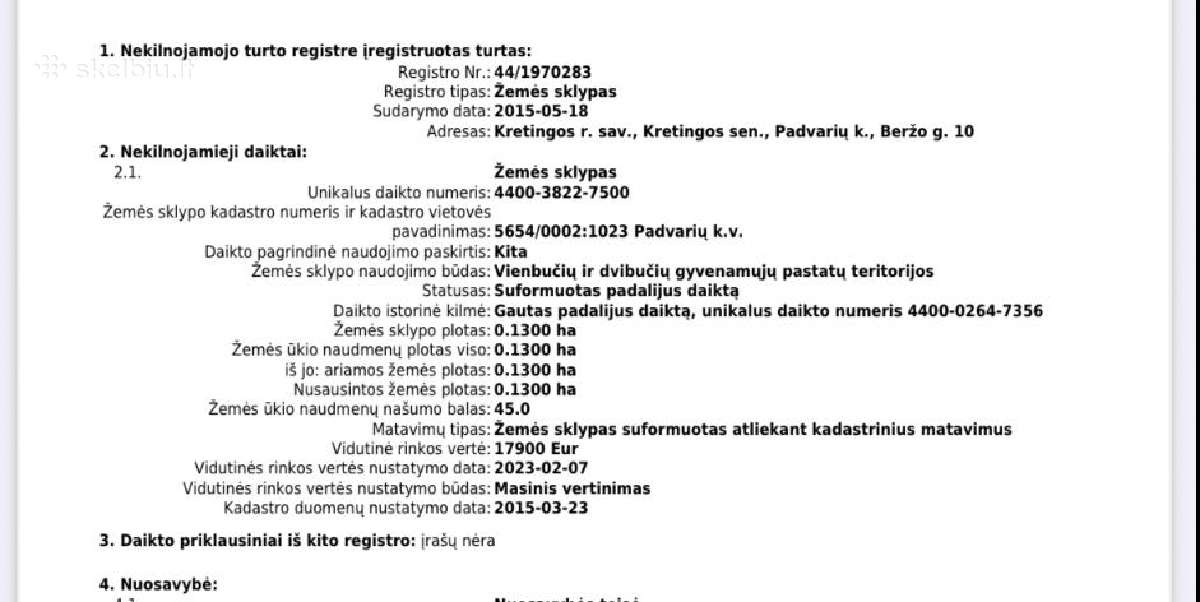 Parduodami 4 sklypai Kretingos raj. Padvariai - nuotraukos Nr. 5