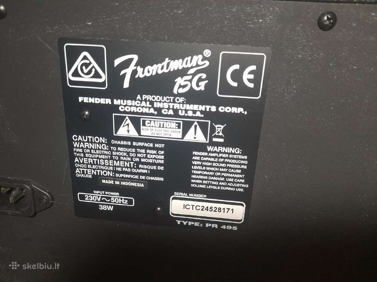 Gitaros stiprintuvas Fender Frontman 15g - nuotraukos Nr. 4