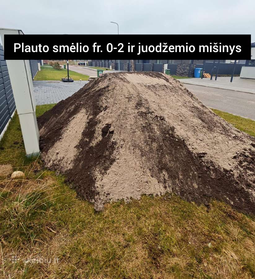 Plautas Smėlis Fr. 0–2 mm Vejos Lyginimui