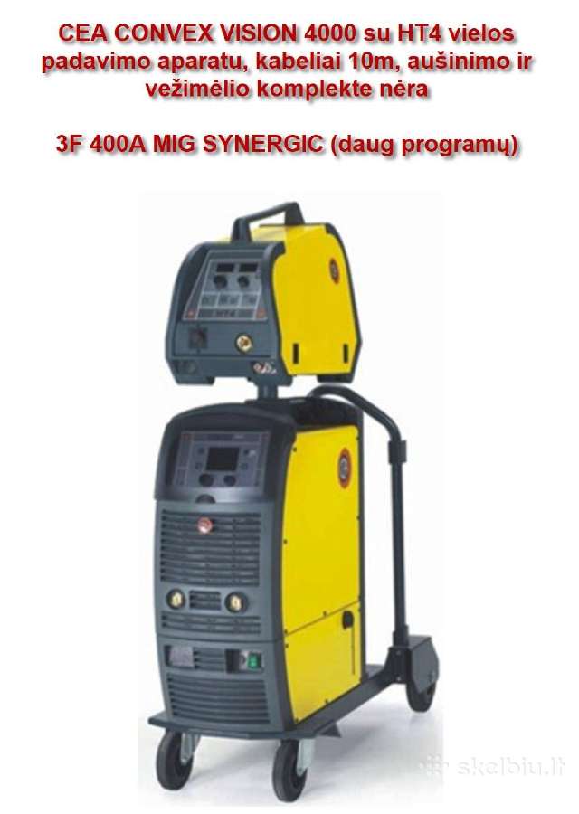 Suvirinimo aparatas, Mig 400a ir Tig. 200a Pramon