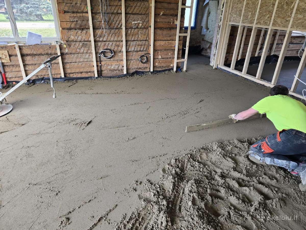 Grindų paruošimas. Betonavimo darbai - nuotraukos Nr. 22