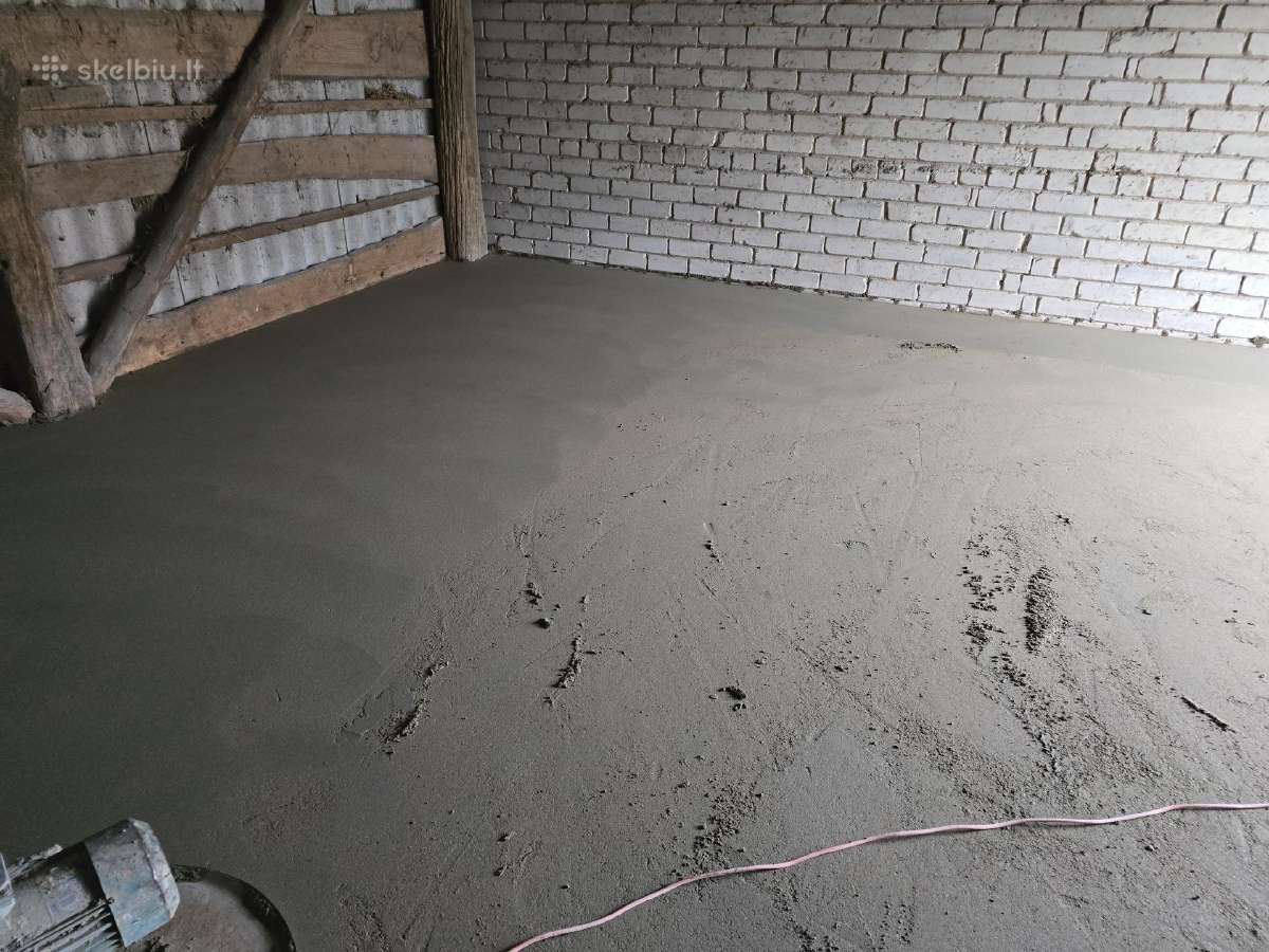 Grindų paruošimas. Betonavimo darbai - nuotraukos Nr. 24