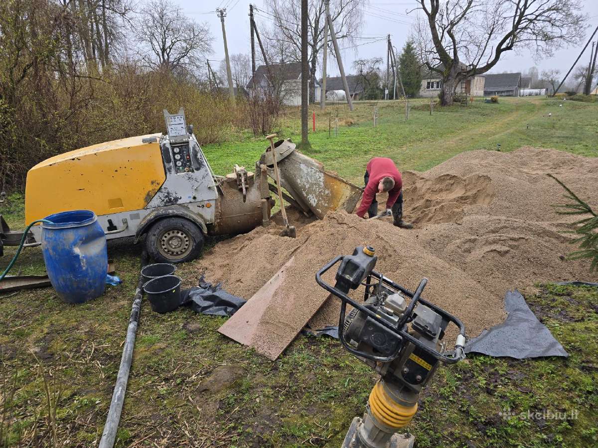 Grindų paruošimas. Betonavimo darbai - nuotraukos Nr. 26
