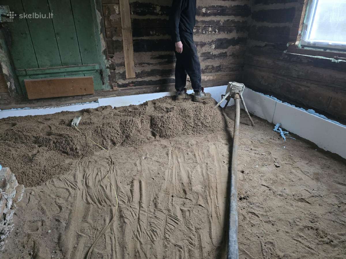 Grindų paruošimas. Betonavimo darbai - nuotraukos Nr. 28