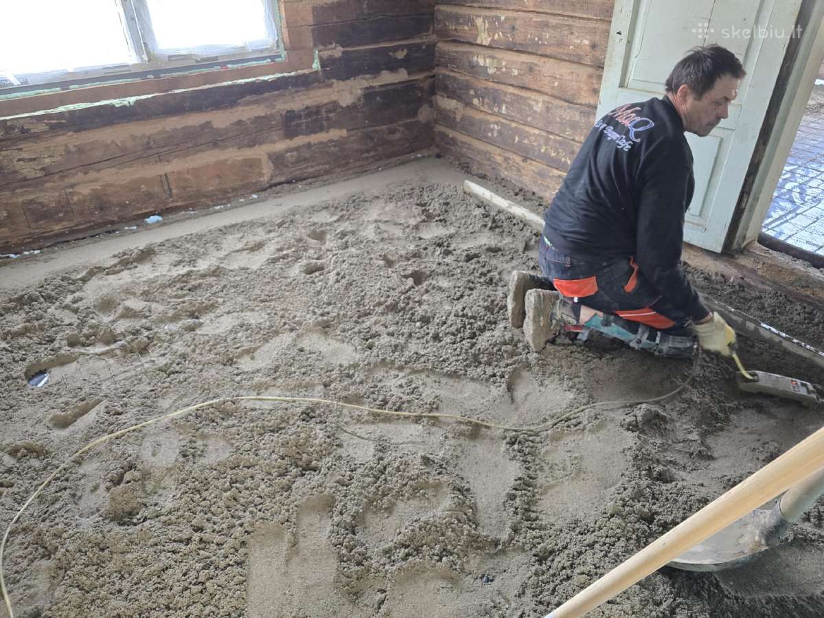 Grindų paruošimas. Betonavimo darbai - nuotraukos Nr. 32